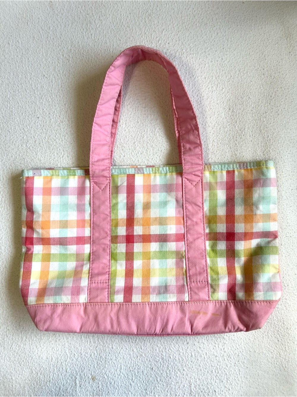 4/$20 Girl’s Pink Plaid Tote Bag 2007 Gymboree Spring Rainbow Collection. Beach